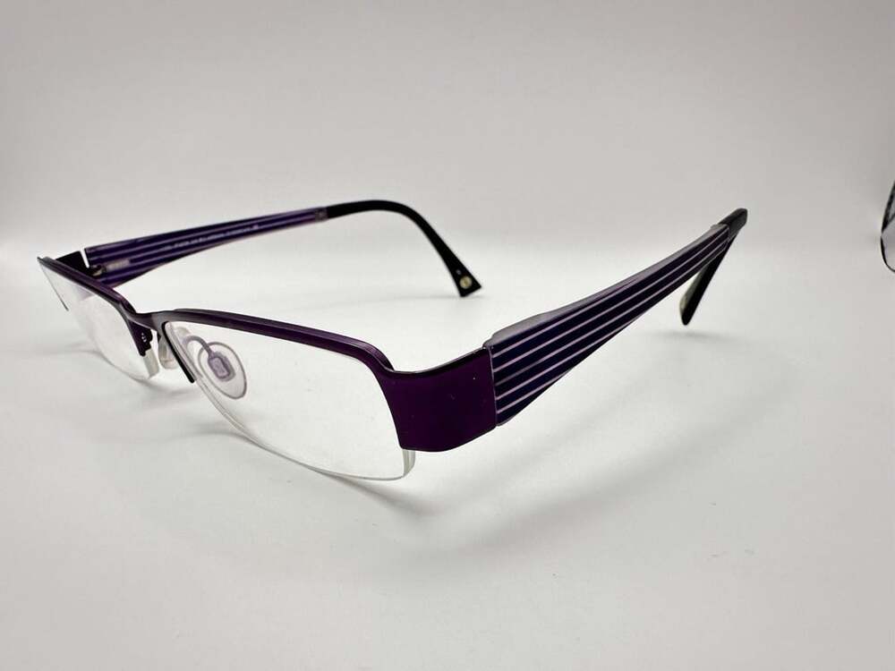 Fysh 3405 Eyeglasses Frames 51[]18-135MM Metallic Purple